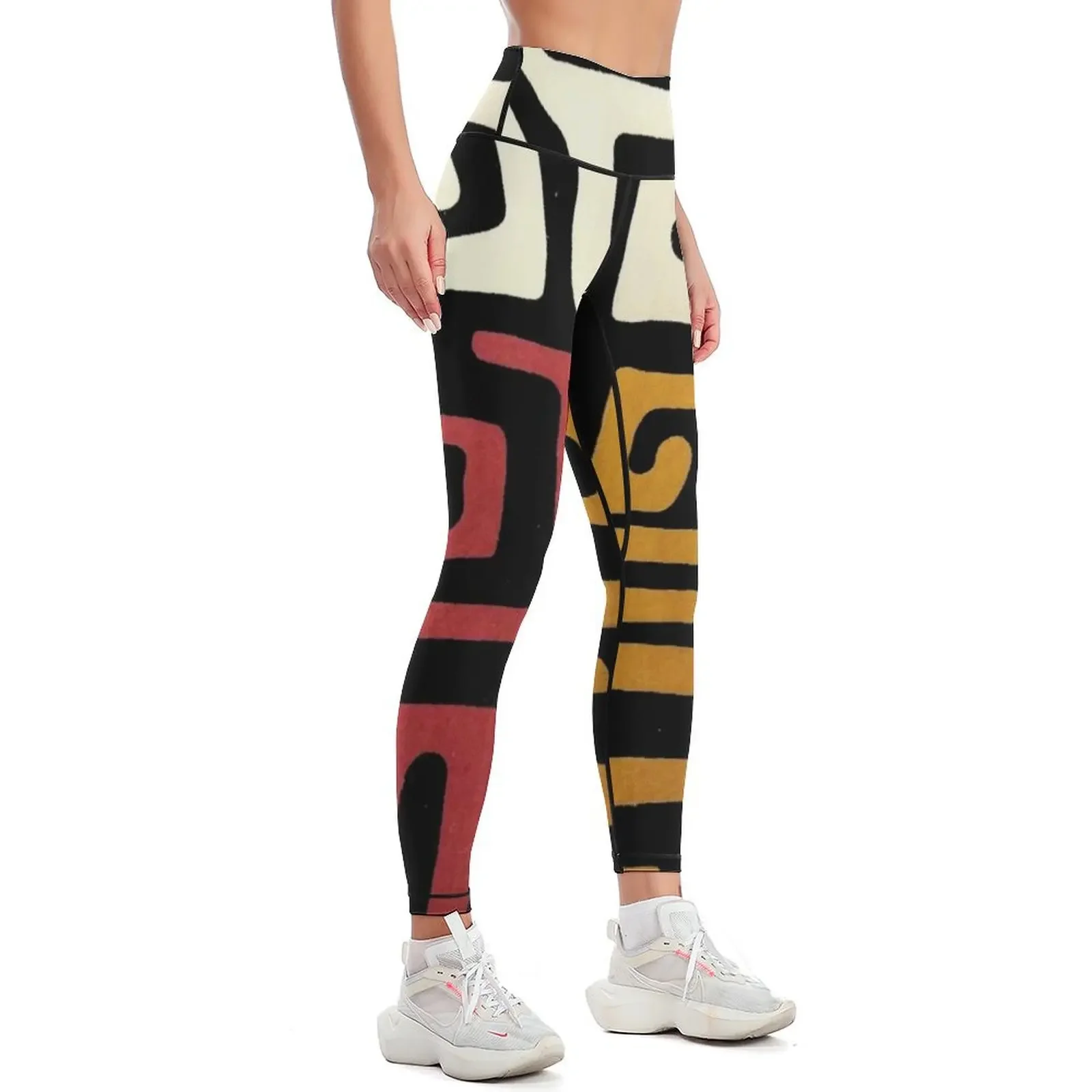 African Mudcloth Leggings workout shorts Sports female gym clothing exercise clothing for Womens Leggings