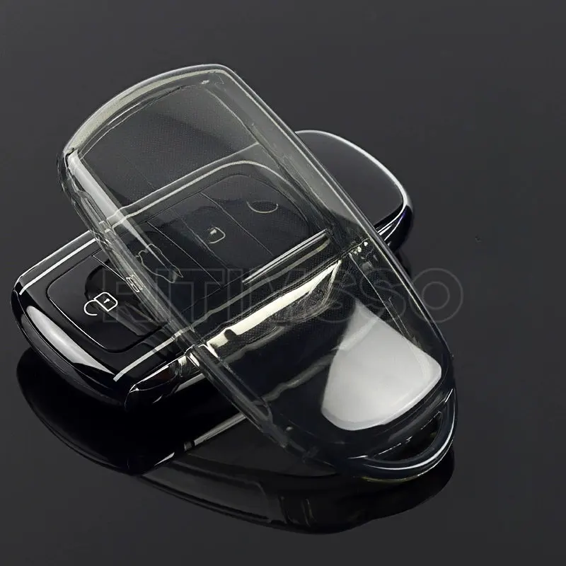 For Chery Tiggo 8 Pro Tiggo 8plus New 5 Plus 7pro Soft TPU Car Remote Key Cover Case Shell Fob Protector Accessories