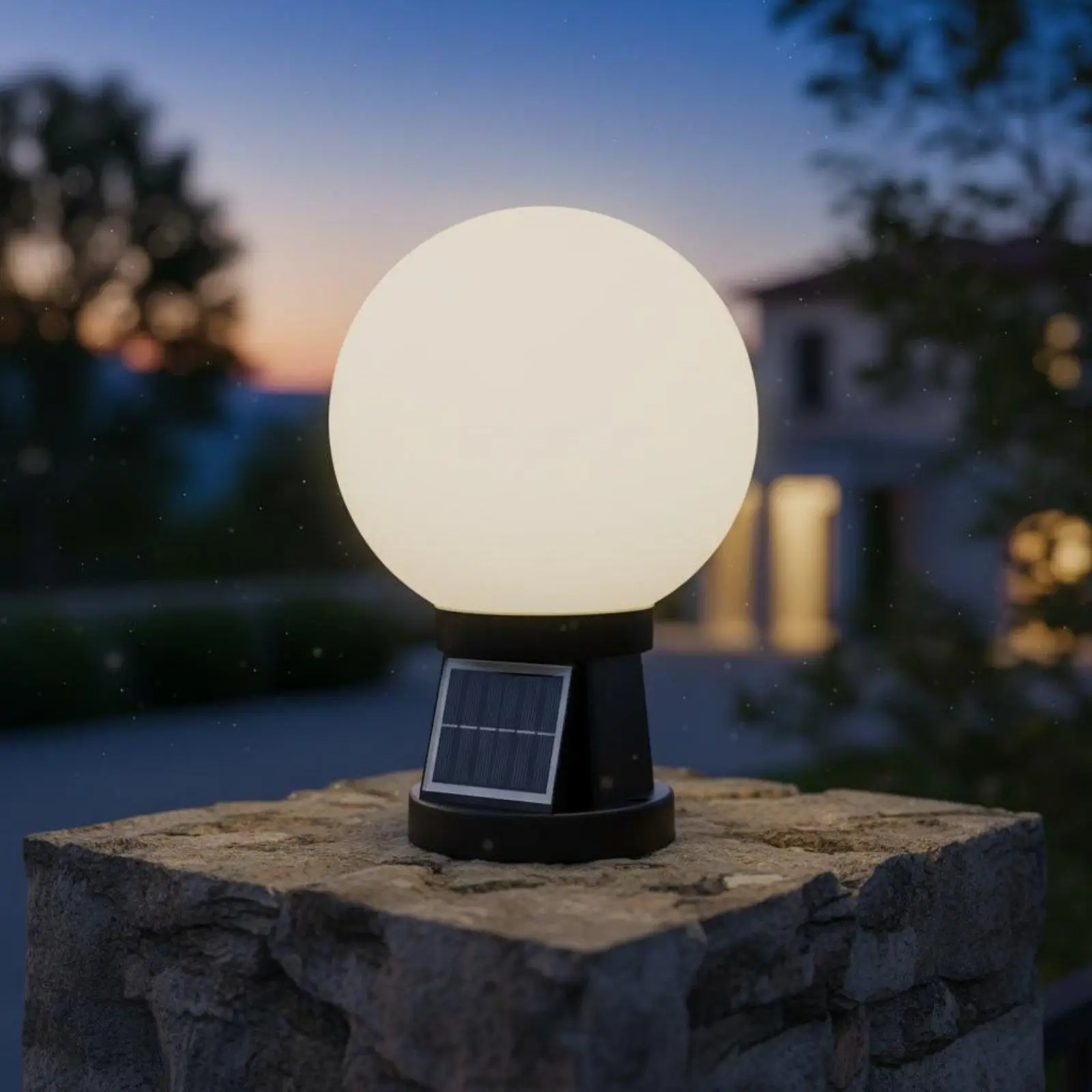 Garden Solar Post Light Outdoor Illumination Lamp Automatic Lighting Waterproof Lamp for Patio Yard Fence Decoration