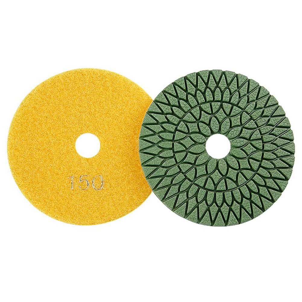 Power Tools Polishing Pad Wet Polihing 1000# 100mm /4 Inch 150# 3000# 50# Marble Polishing Concrete Floor Wear Resistant.