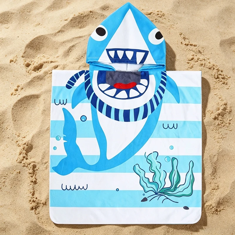Summer baby and children's bathrobes sports quick drying absorbent wipes portable travel beach towels