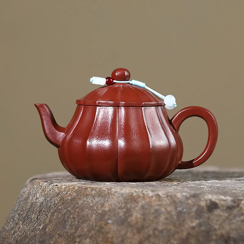 Yixing Purple Clay Teapot Handmade Tea Pot Raw Ore Zhu Mud Kettle Beauty Tea Infuser Household Chinese Zisha Tea Set 180ml
