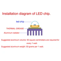 Puce LED COB lampe 10W 20W 30W 50W AC 220V 240V IP65 IC intelligent pas besoin de pilote bricolage projecteur ampoule LED projecteur lampe extérieure perle 2