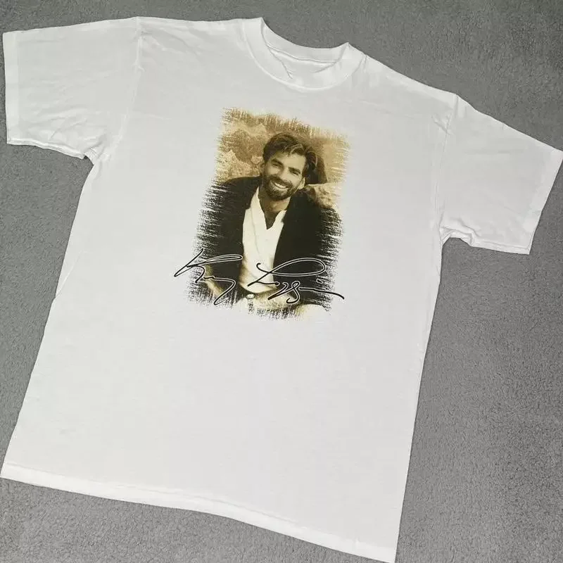 Sale Vtg Kenny Loggins Music Star Heavy Cotton White Full Size T Shirt