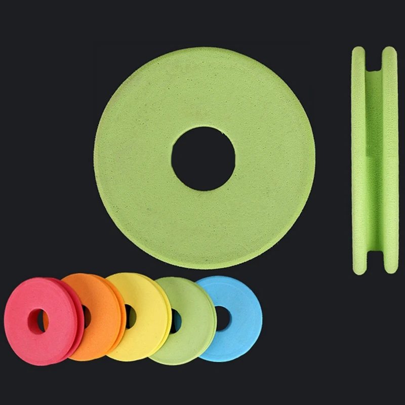 ABKD 100PCS Round Spools Foam Big Spool Fishing Reel Spool Fishing Spools Fishing Tackle Random Color Foam
