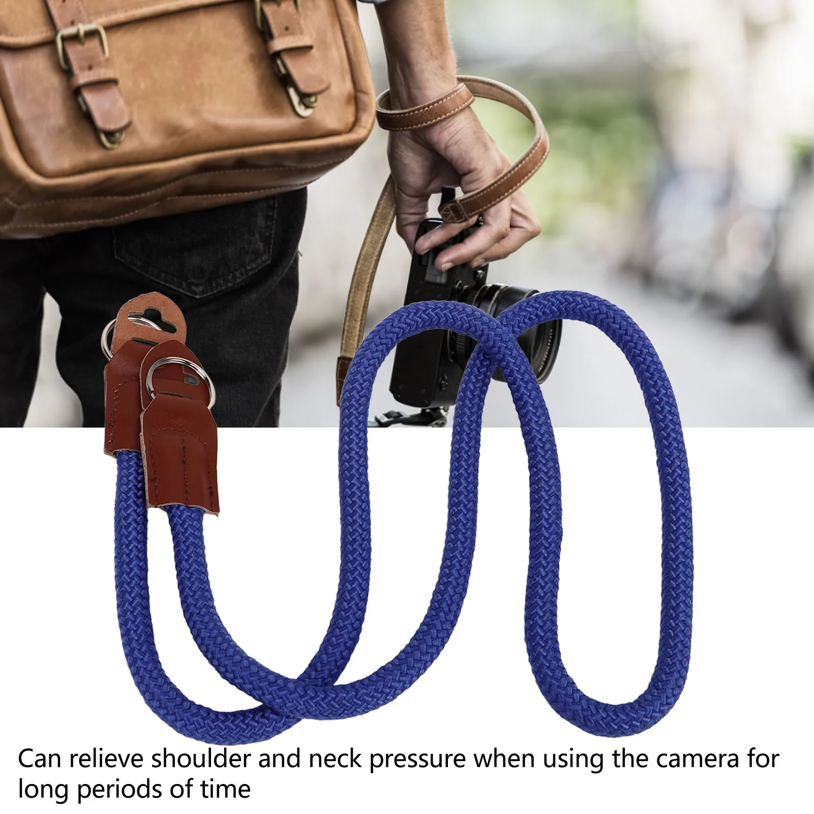 Câmera pescoço alça de ombro portátil couro náilon macio cinto de ombro para câmera digital slr alça de pescoço alça de câmera de náilon