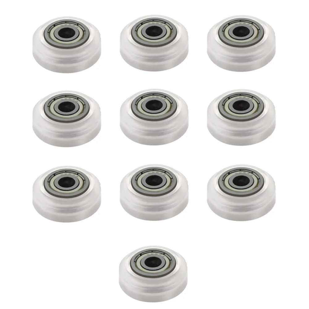 Mega Sale 10Pcs 3D Printer Plastic Wheel POM Big Models Passive Round Wheel Idler Pulley Gear for CNC Openbuilds V-Slot