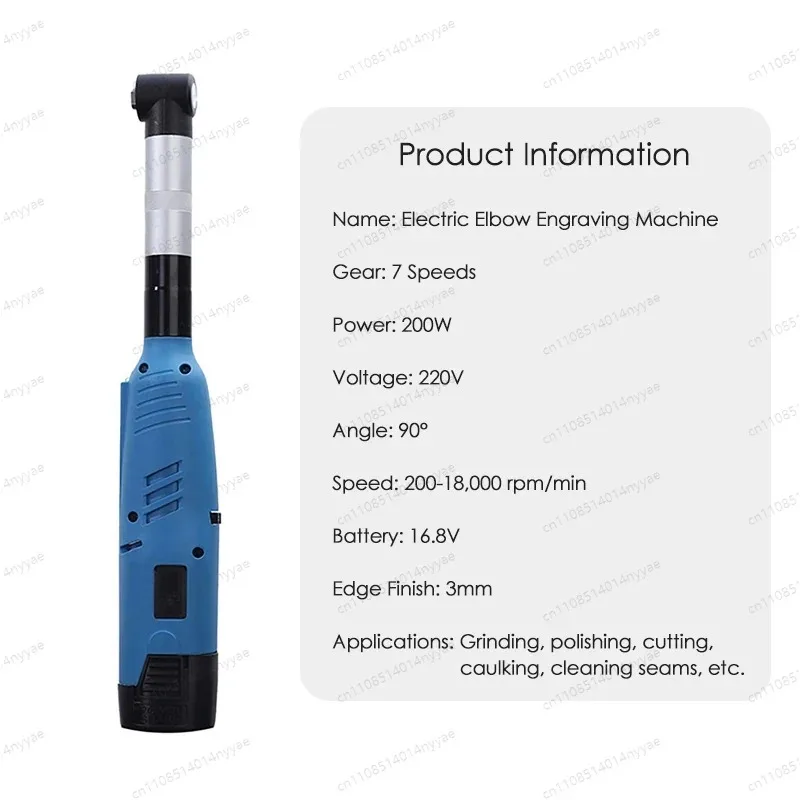 220V Ceramic Tile Cleaning Tool Polisher Sander Elbow 90 Degree Bend Right Angle Jewelry Wood Electric Engraving Motor Grinder