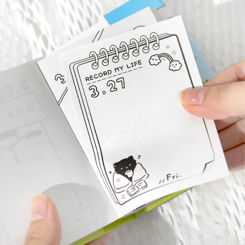 372pages Creative Calendar Memo Pads Cute 365days Calendar 2026 for School Office Supplies Stationery Note Pads