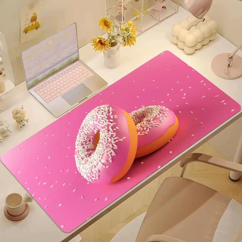 

Donuts Mouse Pad Tablet mouse Pad Laptop xl desktop mouse pad, cute HD Rainbow Gaming keyboard pad, csgo Player, 90x40