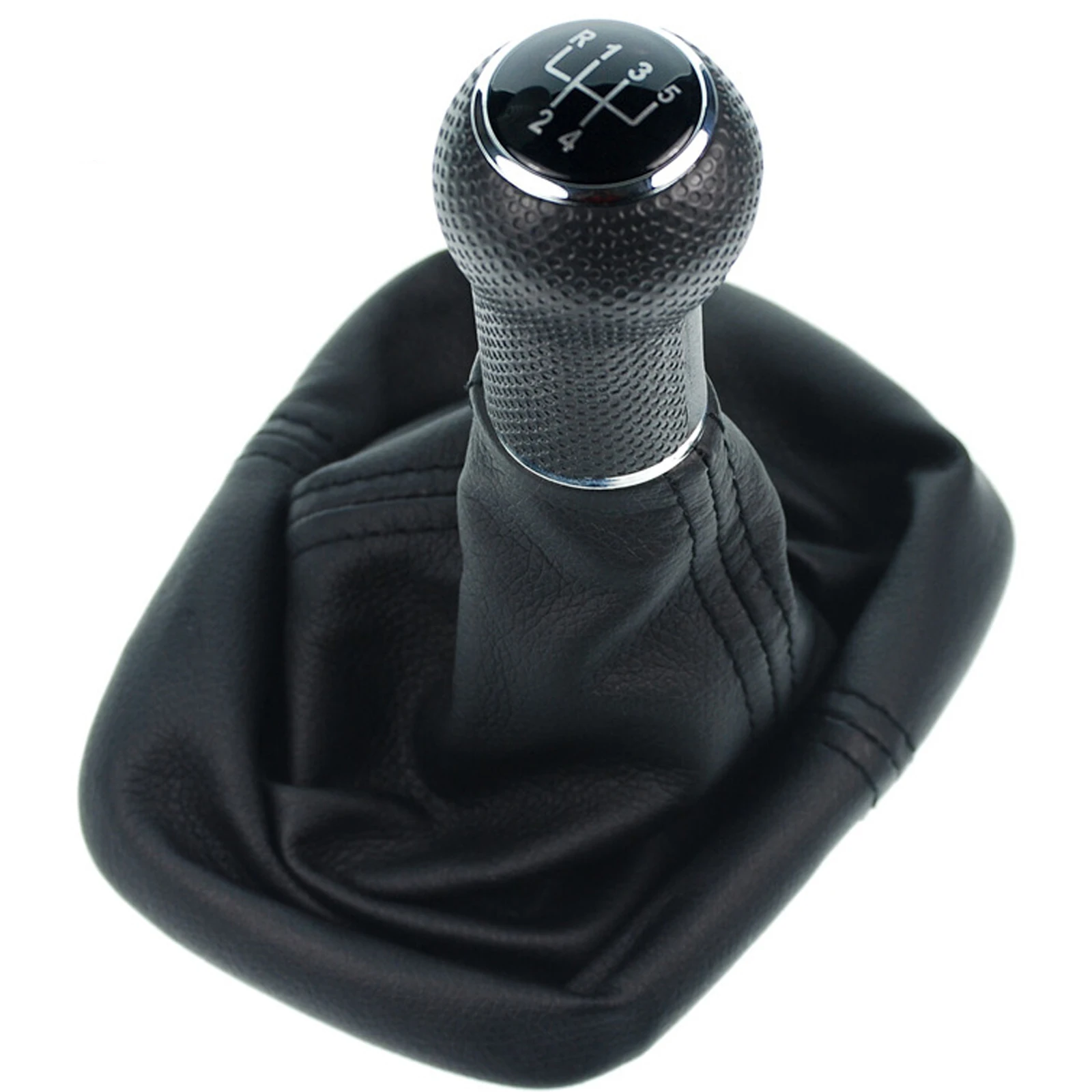 

12mm for Volkswagen VW Golf 4 IV MK4 GTI R32 Bora Jetta 5 Speed Black Frame Gear Shift Knob Lever Gaiter Boot 1999-2004