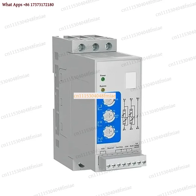 400V 3 Phase Soft Starter 0.75kW-7.5kW Built-in Bypass Compact Motor Starter for Pump Fan Compressor