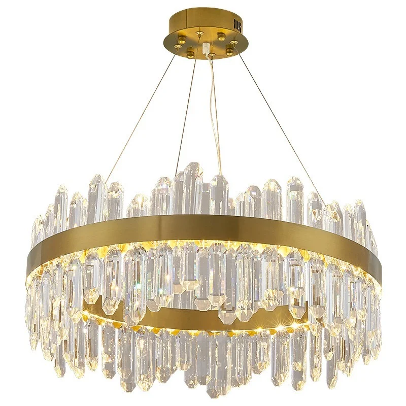 

Modern Chandelier Circle LED Crystal Pendant Light Living Room Hanging Light Bedroom Pendant Lamp Dining Room Light Fixtures