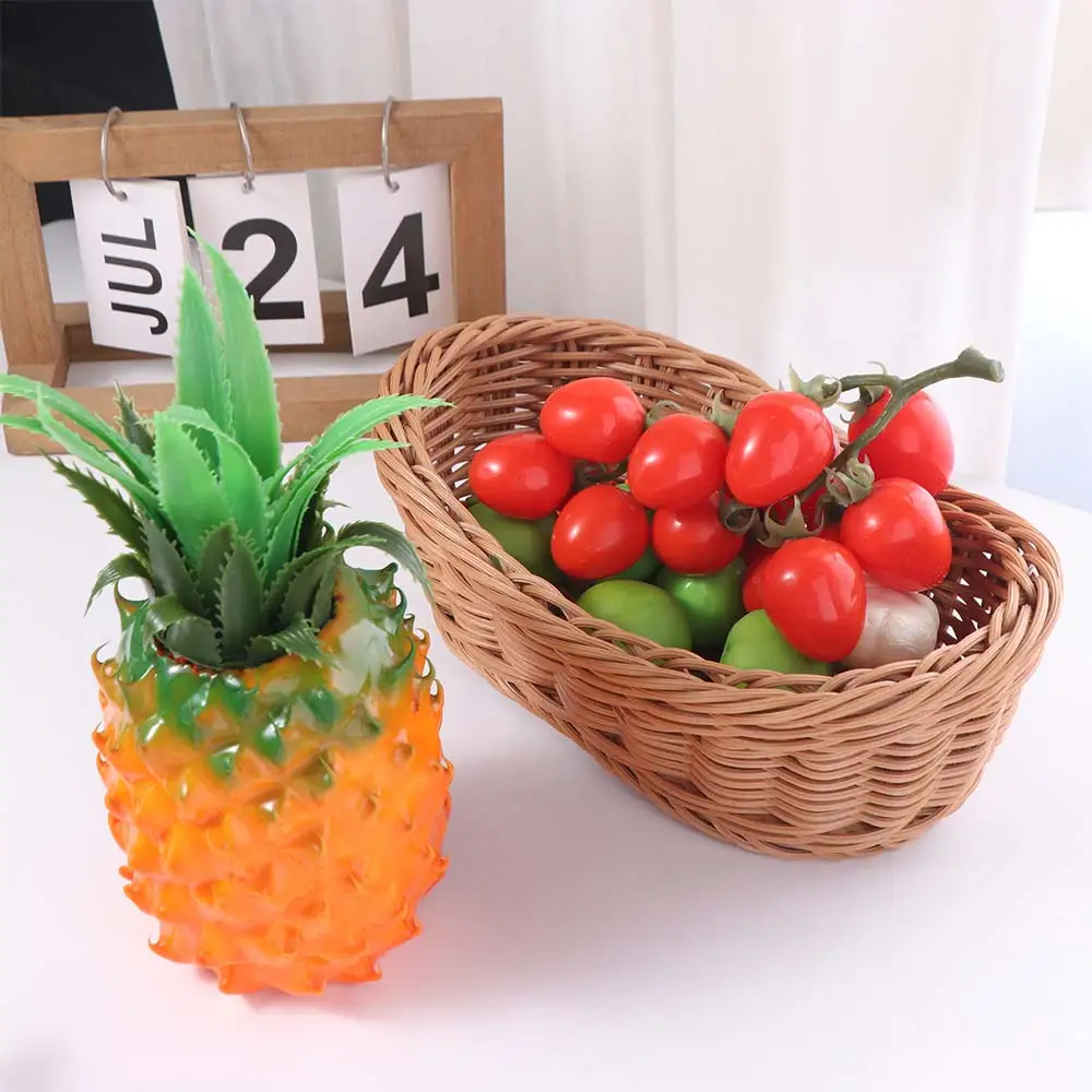 الفواكه الاستوائية الأناناس الاصطناعي رغوة واقعية وهمية الفاكهة الدعائم DIY بها بنفسك الحرفية محاكاة الأناناس نموذج طاولة المطبخ #5