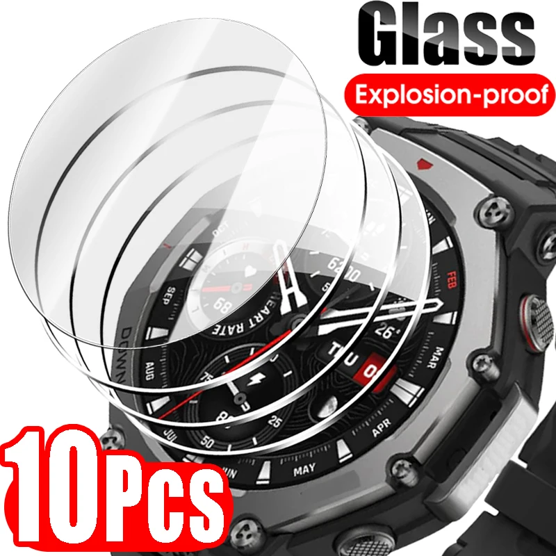 Tempered Glass Screen Protector for Amazfit T-Rex 3 Premium Full Coverage Protective Film Watch Glassed Protectors for T-Rex 3