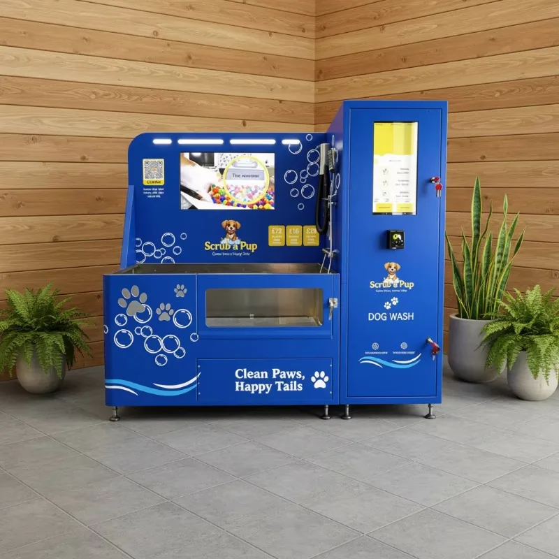 Customized Intelligent Self-Service Dog Washing Vending Machine with SDK Integration for Large Breed Pet Stores
