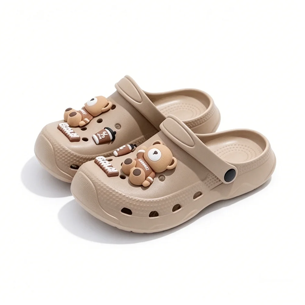Women Summer Casual Beach Slippers Indoor Non Slip Home Shower Clogs EVA Soft Bottom Hole Garden Shoes Outdoor Slip on Sandals
