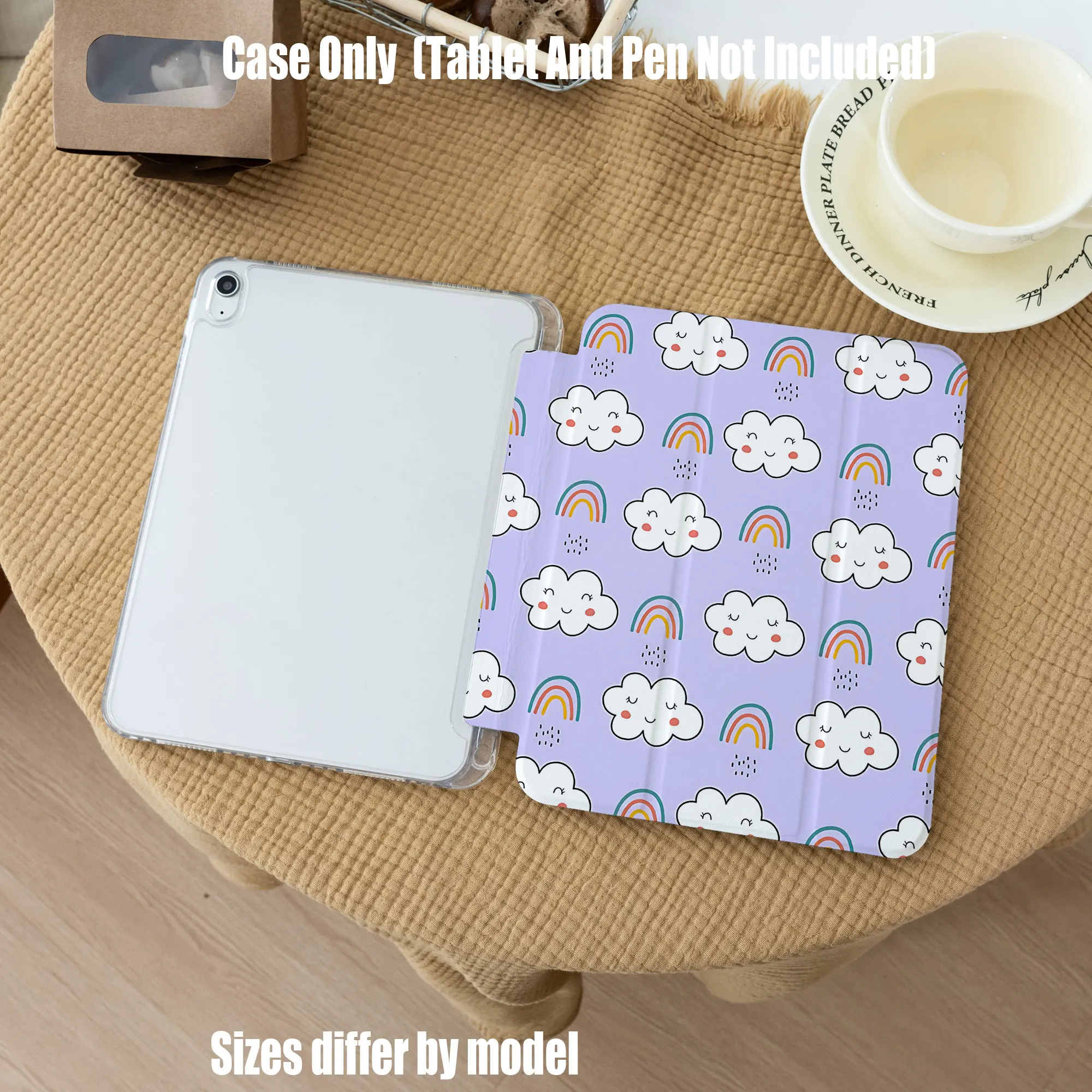 

Slim Fit Premium TPU Tablet Cover, Shockproof Durable Lightweight Protective Case for iPad Samsung Huawei Honor Redmi Xiaomi
