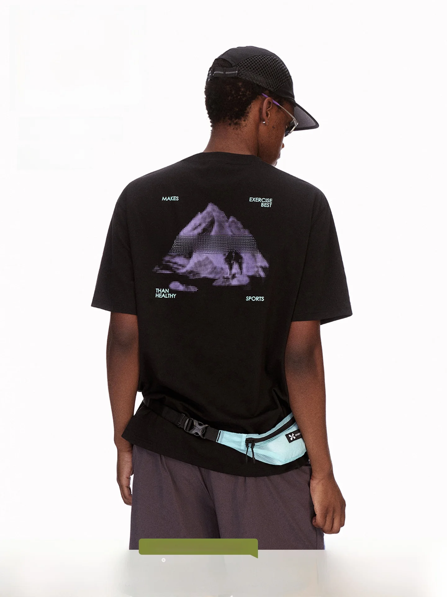 ARTANNIE SORONA Sport Cool Feeling T-Shirt Loose Quick Dry Short Sleeve Men's Summer New Style American Print Youth Fashion