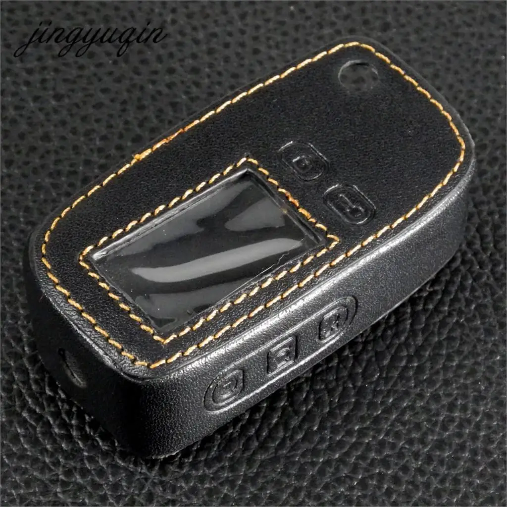 Jingyuqin Leather Flip Key case for Tomahawk TW9010 TW9020 TW9030 uncut blade fob case cover TW9010 folding Cover