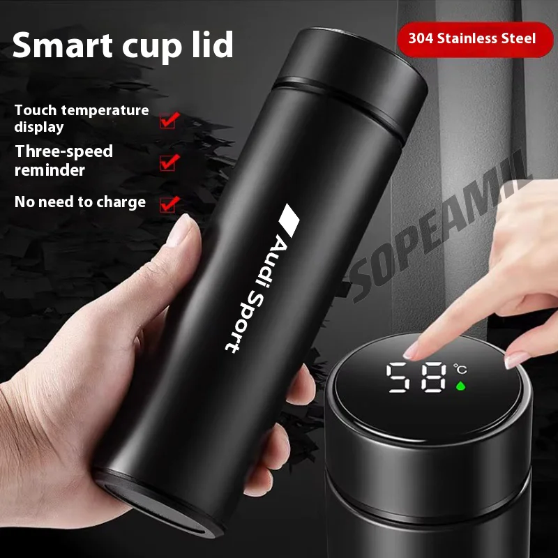 

Car Vacuum Cup Thermos Mug Temperature Display Coffee Cup Audi Sport A1 A3 A4 A5 A6 A7 A8 Q2 Q3 Q5 Q6 Q7 Q8 S3 S4 S5 TT RS3 RS4