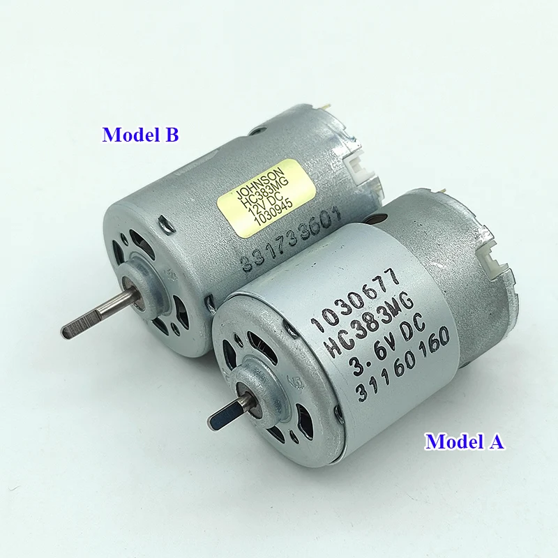 JOHNSON HC383MG Mini RS-380 Motor 3V-3.6V / 6V-12V High Speed Large Torque 28mm Electric Motor DIY Screwdriver Drill Tools