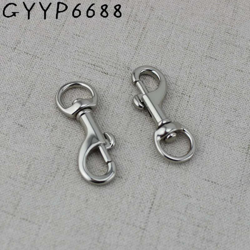 12mm High quality hook webbing trigger metal snap hook hardware carabines swivel clasp lobster claws Bag Parts Accessories