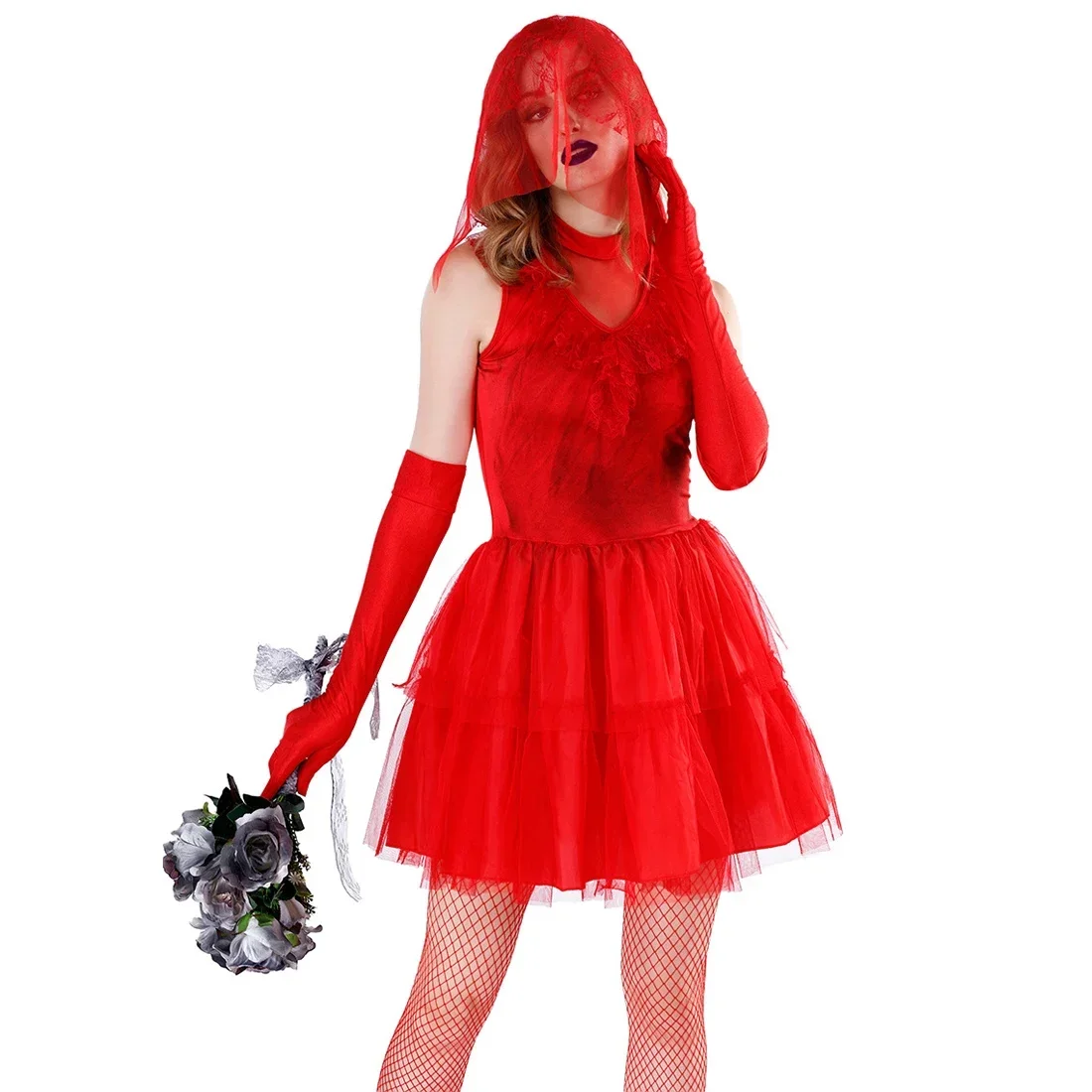 

Ghost Bride Costumes Cosplay For Women Halloween Purim Party Fantasia Fancy Dresses