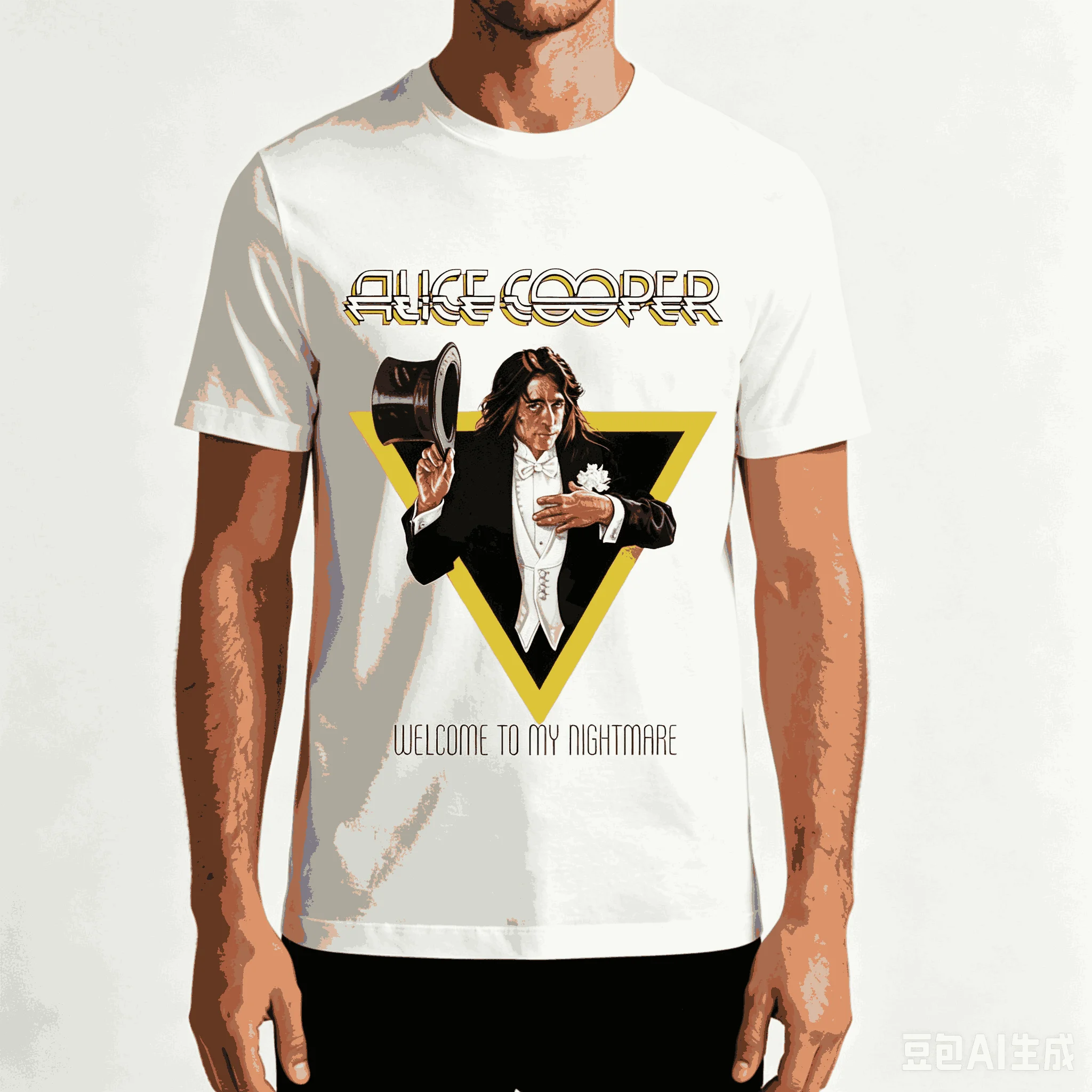 Alice Cooper for Fan Gift T-shirt Men Women Harajuku Oversized Unisex Short Sleeve Streetwear high quality Couples Classic soft - view 3