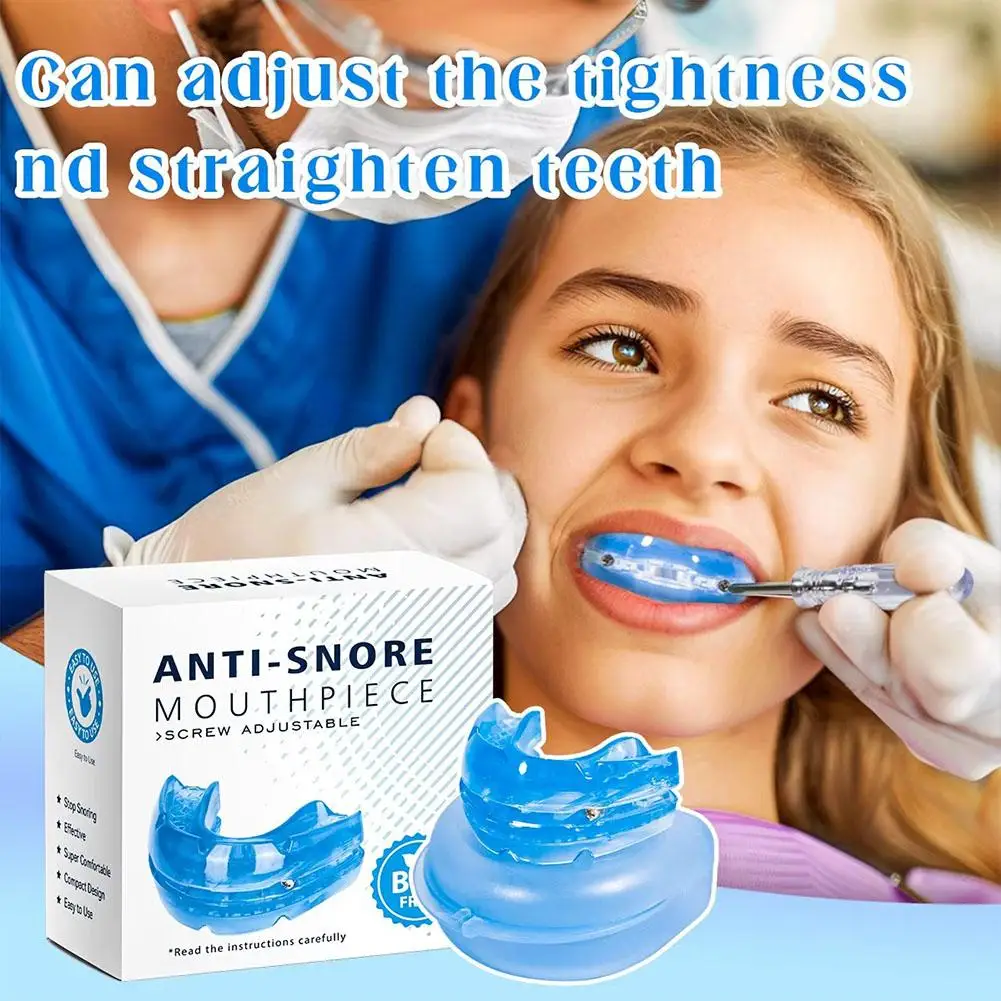 Anti Snoring Mouth Guard Comfortable Improves Sleep Health Care Bruxism Snoring Apnea Device Teeth O4F7