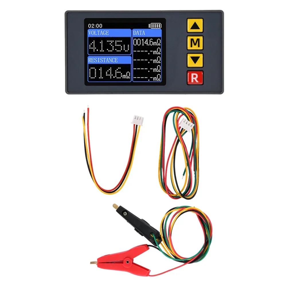 1pc ts457 tensão resistência interna testador suporte ajuste de exibição de tensão com cabo de alimentação de 2 pinos