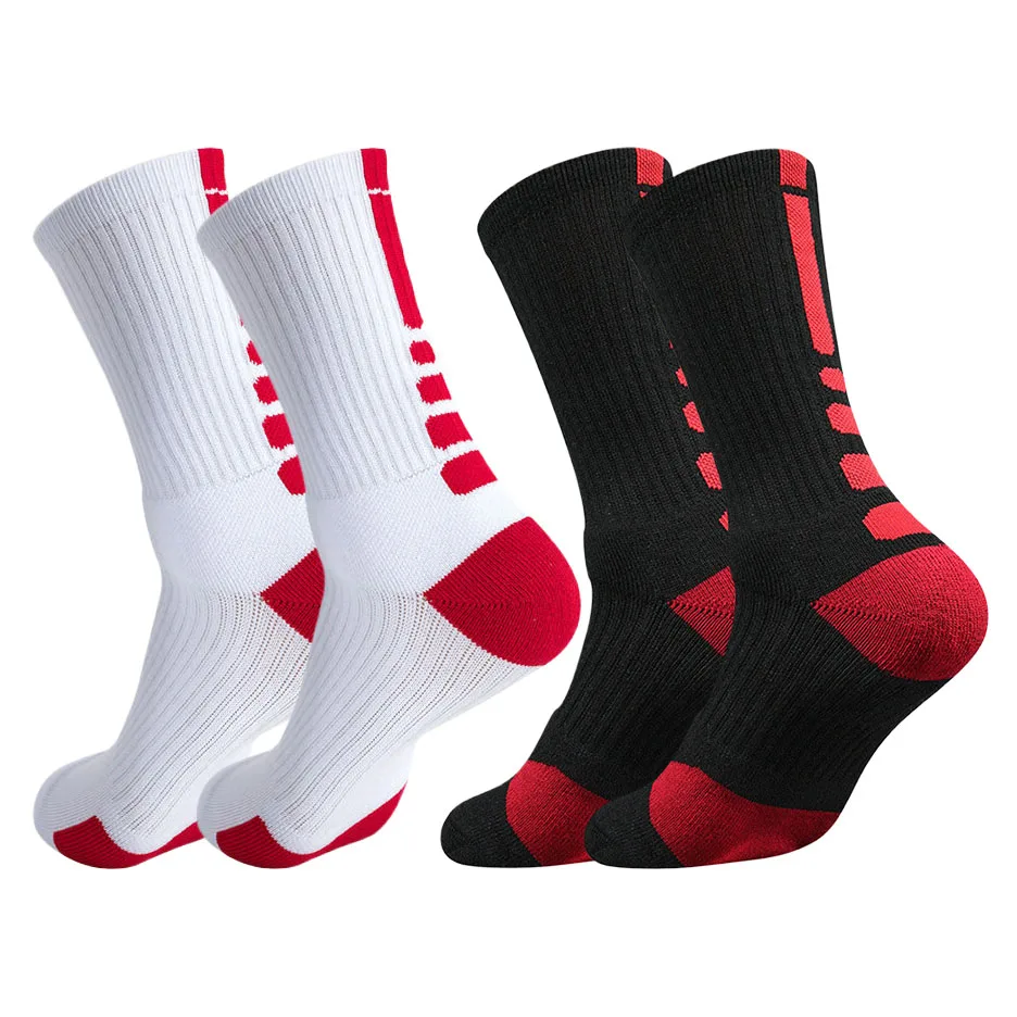 2Pair Men Women Compression Socks for Sport Cycling Football Basketball Rugby Hiking Tennis Skateboard Athletic Exercise Socks