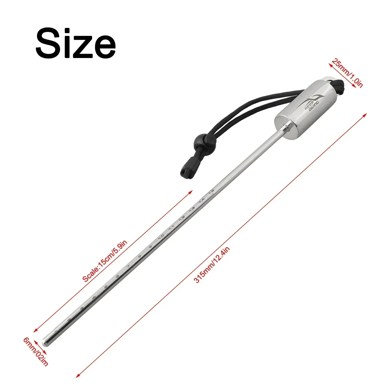 Hot Sale High Quality Practical Diving Pointer Rod Diving Accessories Underwater Probe White/black/orange/yellow