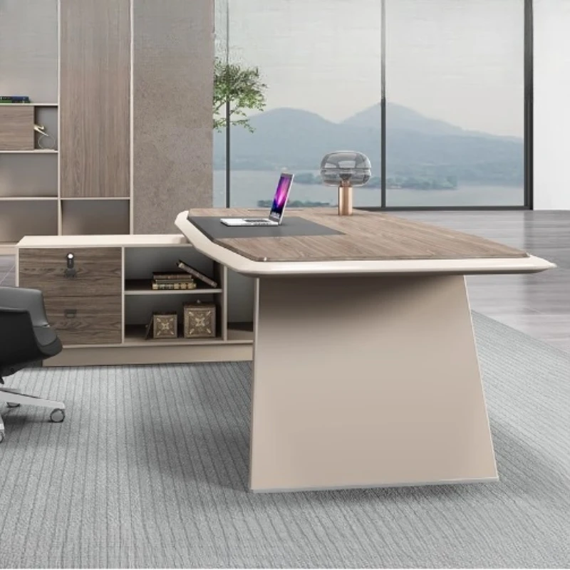 Boss L Shape Manager Storage Executive Desk Designer Corner Computer Study Desks Shelves Drawer Bedroom Home Office