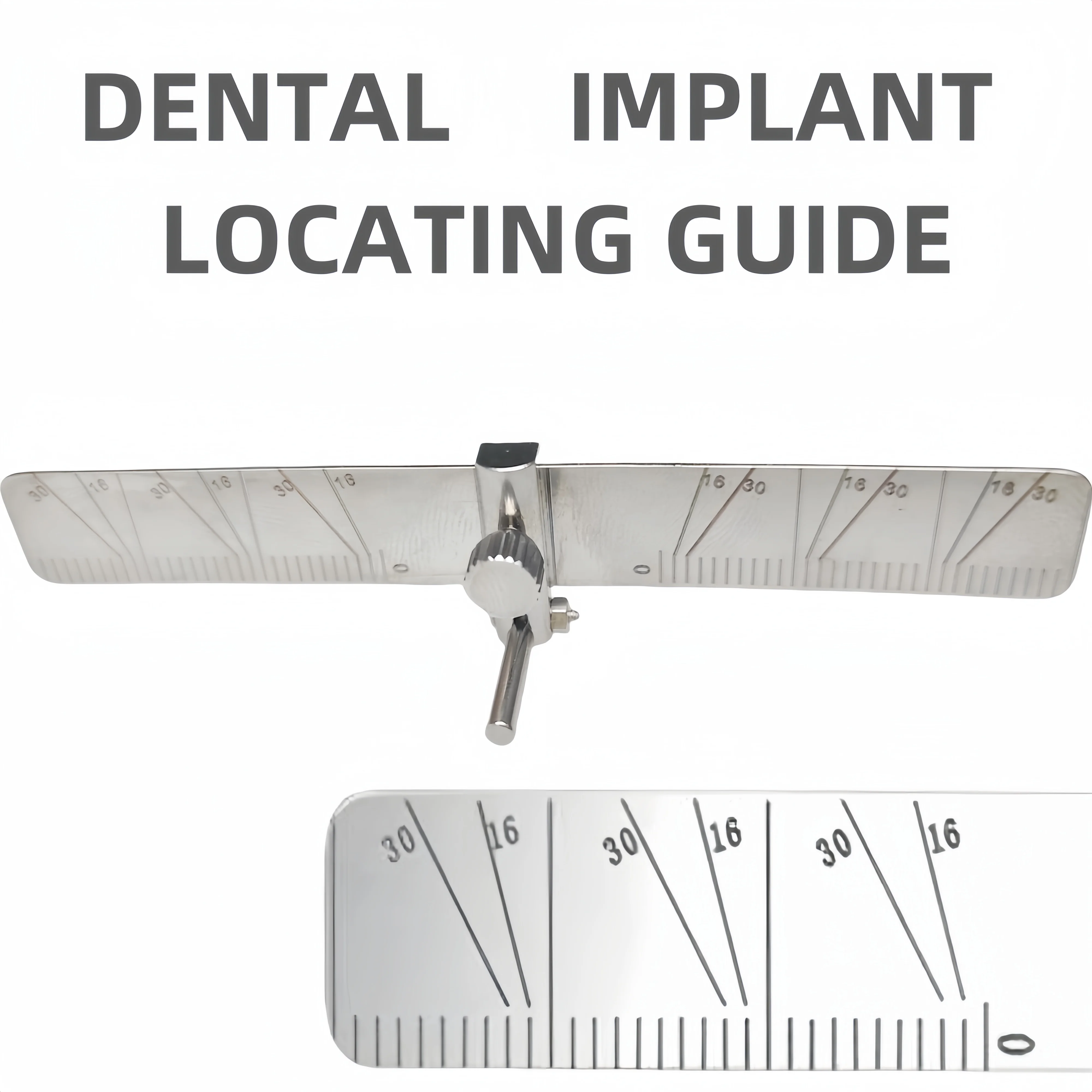 

Dental Implant Surgical Guide Positioning Tool - Precision Angle Scale Ruler for Accurate Implant Placement & Oral Surgery Instr