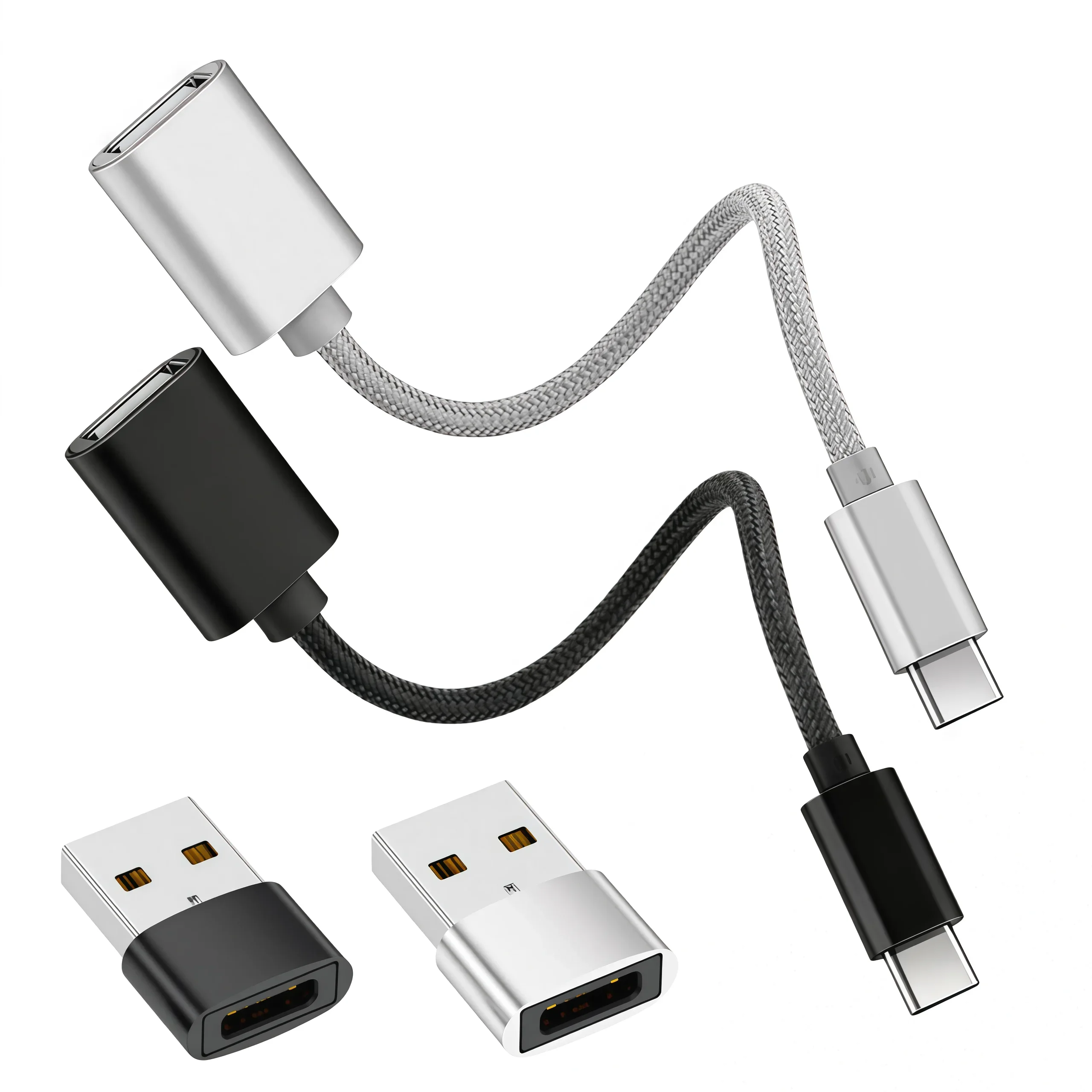 Cable adaptador USB-C a USB OTG, cable adaptador USB tipo C macho a USB hembra, convertidor de cable OTG para Xiaomi, Samsung, MacBook Pro