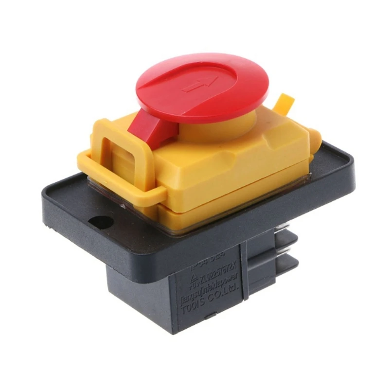 4 Pin Button Control KJD12 12A 250V Plastic Magnetic Button Control 4-Pin Start Stop Not Voltage Release Push Button