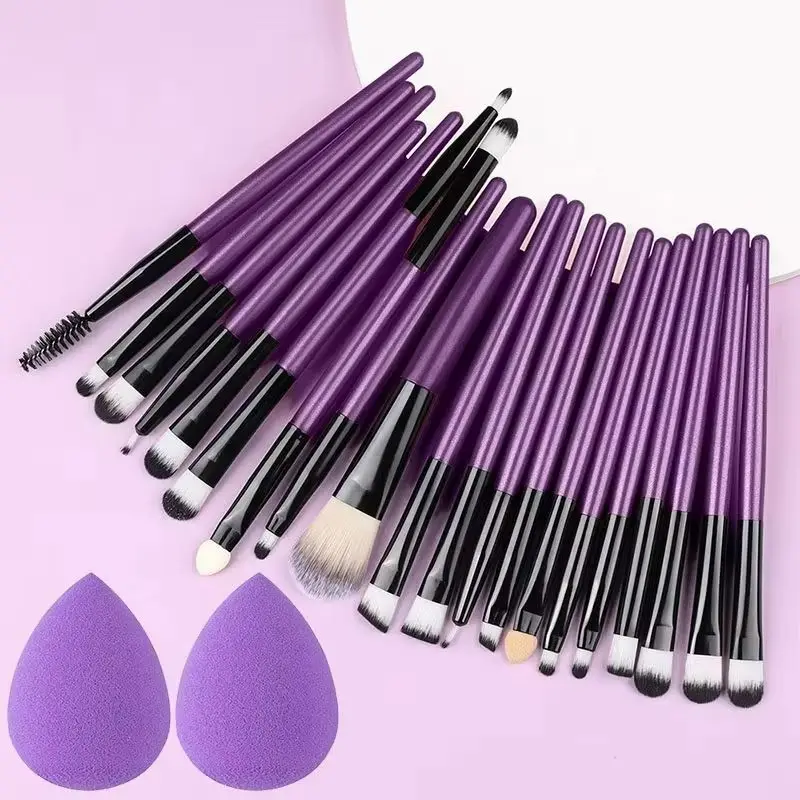 Juego de brochas de maquillaje, 8/20 piezas, base en polvo profesional, brochas para sombra de ojos, mango de plástico, brocha suave sintética, Kit de herramientas de maquillaje