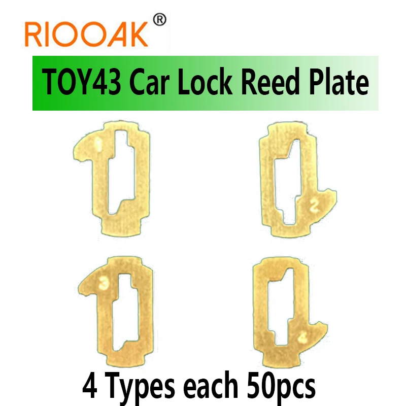 

200pcs/lot TOY43 Car Lock Reed Plate For Toyota Camry Corolla NO.1.2.3.4 Lock Reed Locking Plate Each 50PCS