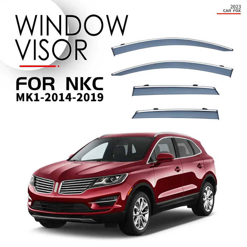 

For Lincoln MKC MK1-2014-2019 Plastic Window Visor Vent Shades Sun Rain Deflector Guard 4PCS/SE For Lincoln MKC MK1-2014-2019