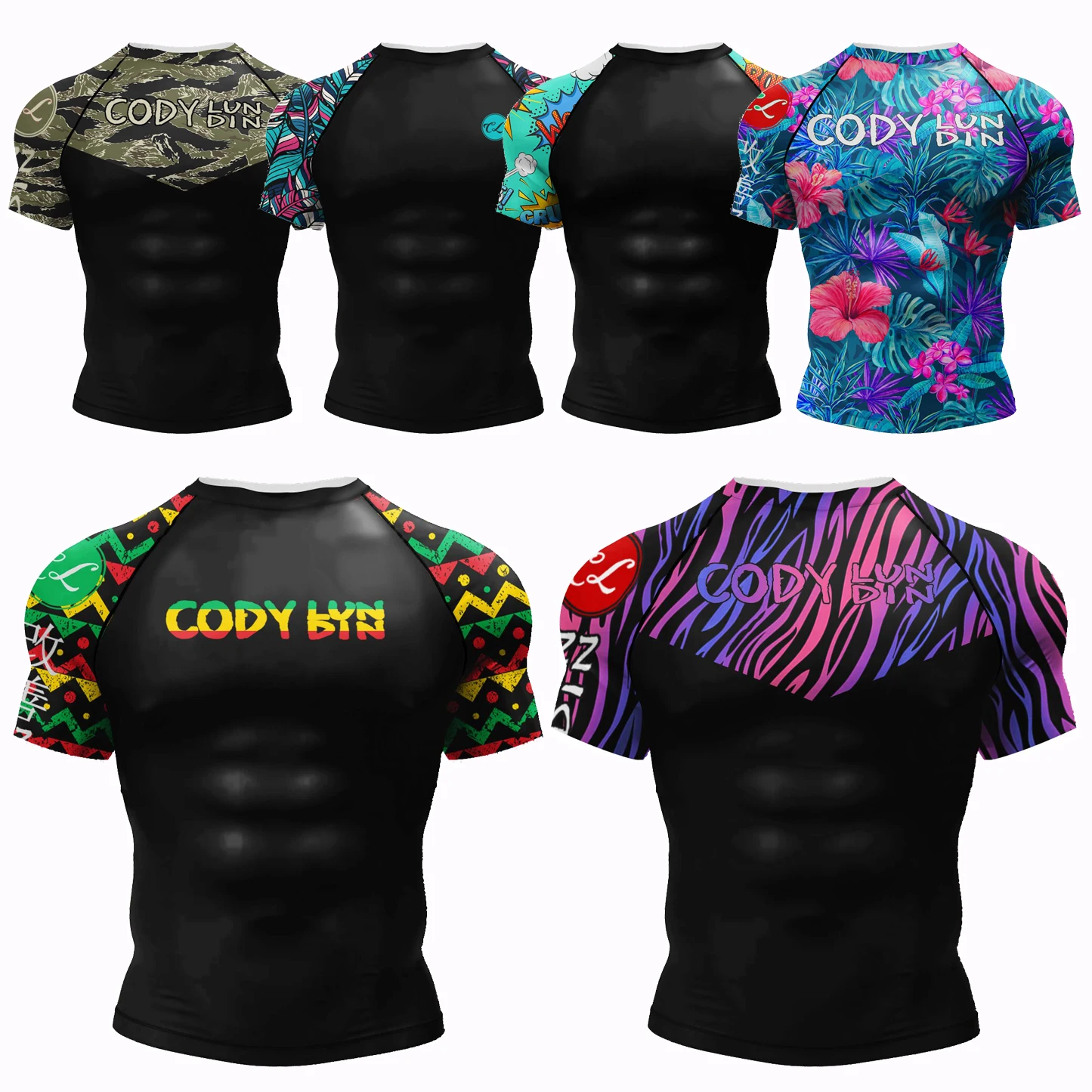 T-shirt d'entraînement pour hommes, manches Leurs lan, patchwork décontracté, rashguard de surf, t-shirts d'entraînement de gymnastique musculaire, bloc tournant, mode douce, Y-Swim