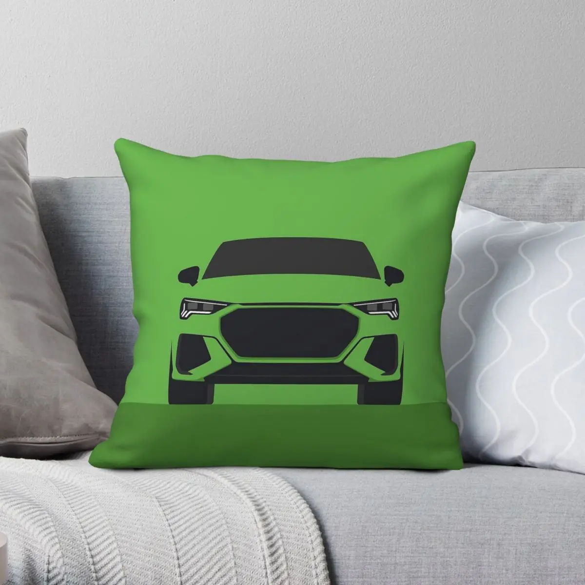 RS Q3 Vector Pillowcase Polyester Linen Velvet Printed Zip Decor Car Cushion Case