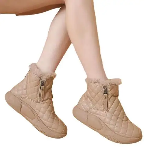 

Women's High-Top Cotton Shoes Winter Explosion Snow Boots Casual Non-slip Thick Warm Soft Sole Soft Cotton Shoes