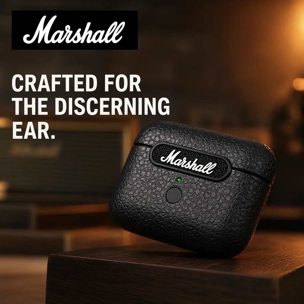 Audífonos Inalámbricos Bluetooth Marshall Motif II con Cancelación Activa de Ruido (ANC) y Bajos Retro