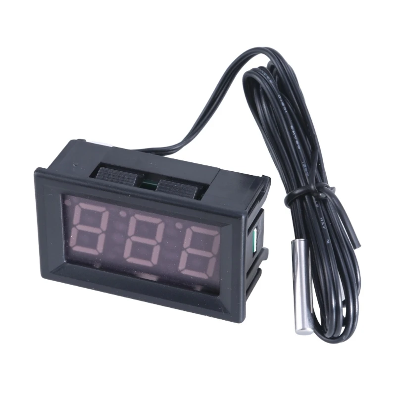 

Embedded Digital Thermostat with Monitoring DC12V Temperature Meter Suitable for Engineers Maintenance Personnel