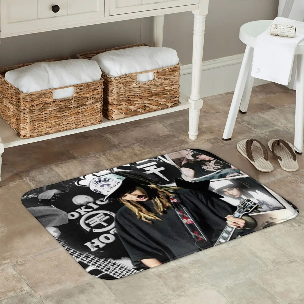 

Tokio Hotel Tom Kaulitz музыкальная группа Нескользящий коврик для двери напольный коврик для кухни, входа, дома, балкона, коврики для ног