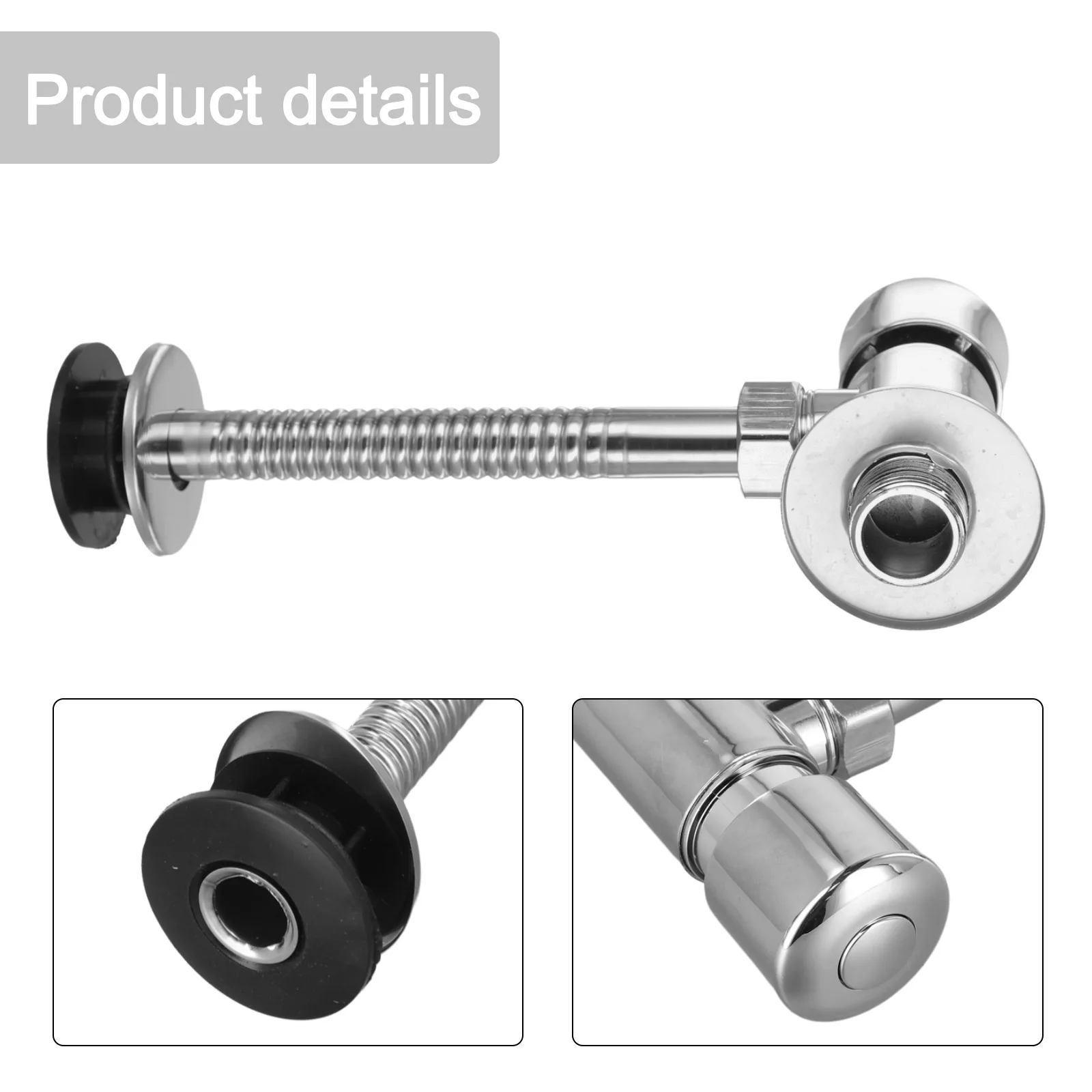 Urinal Toilet Flush Valve Button Type Manual Delay Automatic Shutoff Push Urinal Valve Straight For Public Toilet Bathroom Parts