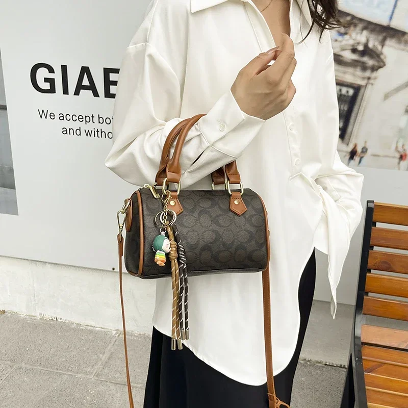 

Элегантная женская сумка, роскошная кожаная сумка через плечо известного бренда, шикарный классический дизайн