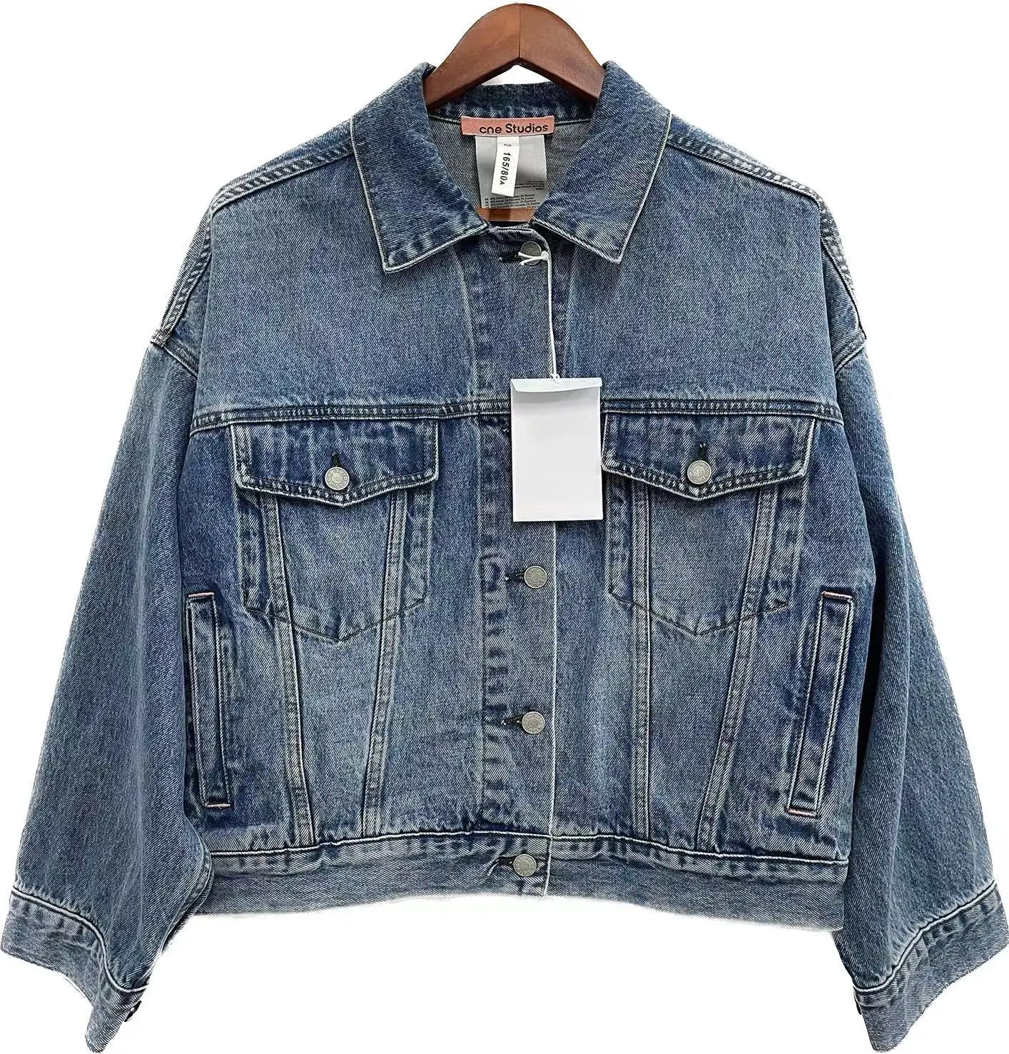 High Quality Women's denim coat Single breasted simple casual fashion Loose Denim jacket 2023 new