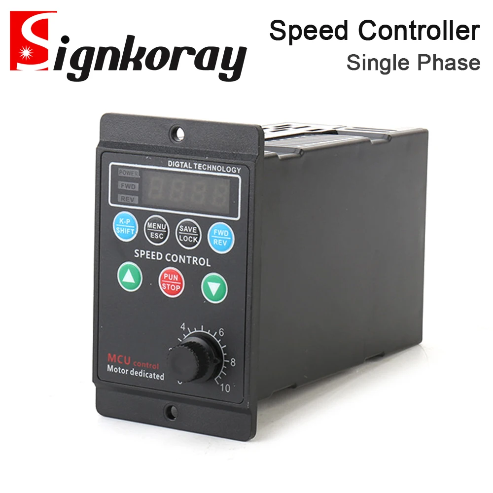 SignkoRay Small Inverter Intelligent Digital Display Speed Controller Single-Phase AC Motor 750W MCU Control Motor Dedicated